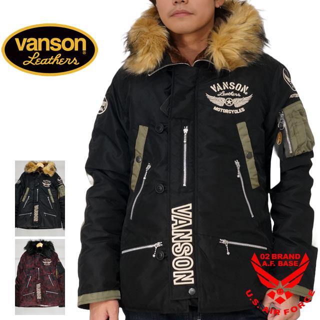 VANSON（バンソン） フライングスター刺繍 中綿 N3-B フライト