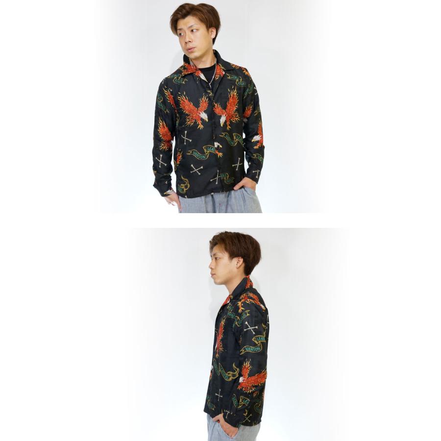 VANSON 迷彩 ジャガード ペイズリー レーヨン 半袖 シャツ メンズ L VANSON レーヨンジャガード開襟シャツ | Backflow
