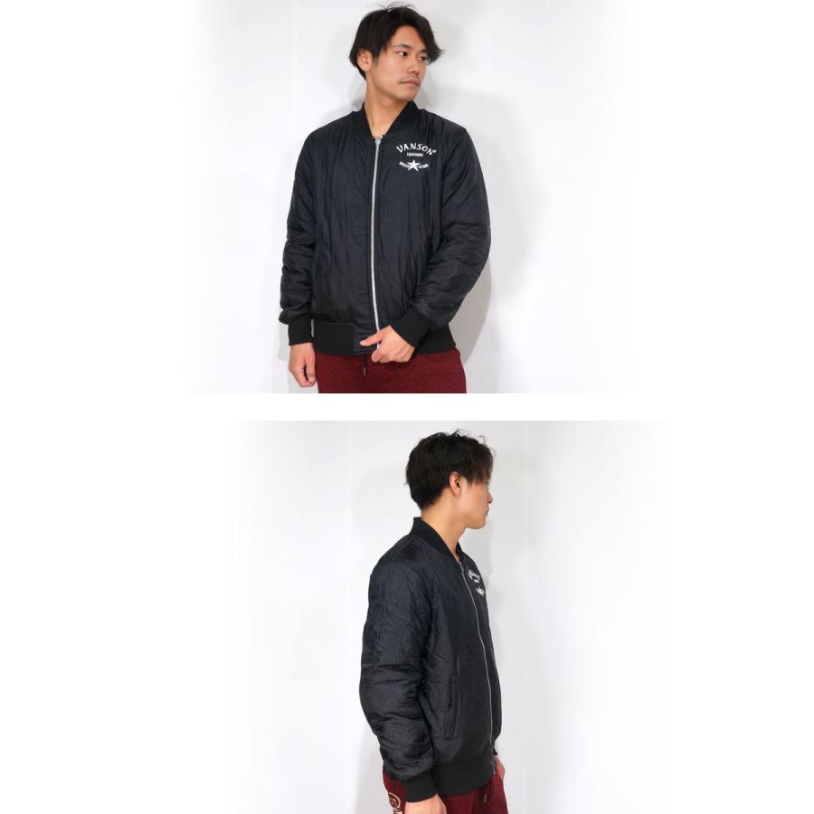 VANSON バンソン レッドスター刺繍 裏キルティング リバーシブル VANSON バンソン レッドスター刺繍 裏キルティング リバーシブル