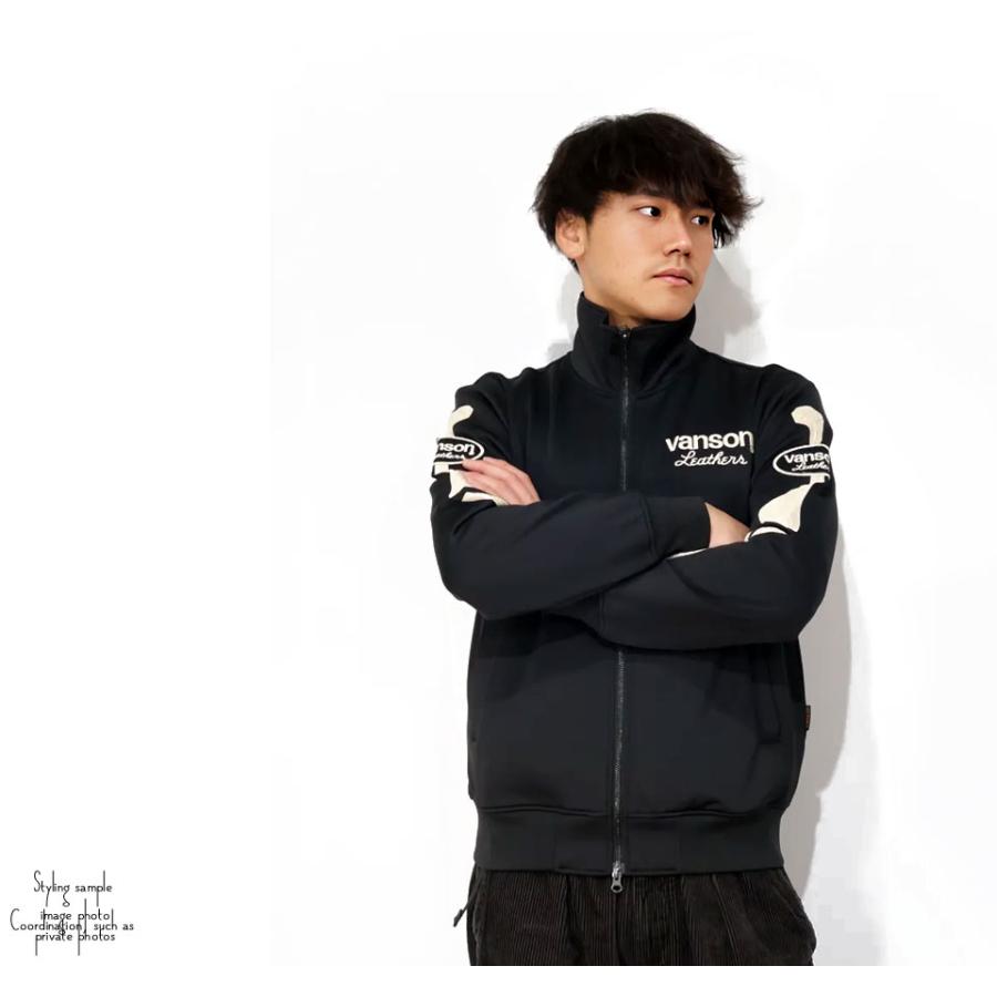 VANSON（バンソン） ボーン立体プリント トラックジャケット ジャージ