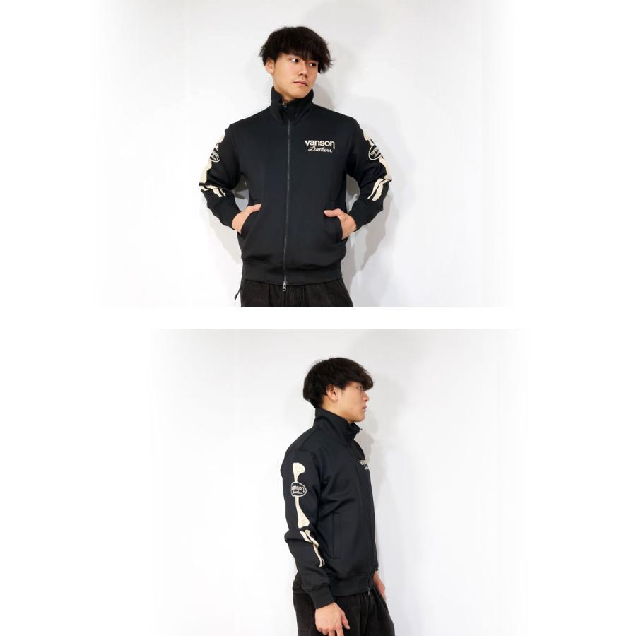 VANSON（バンソン） ボーン立体プリント トラックジャケット ジャージ