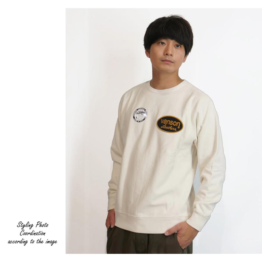 VANSON（バンソン） スケルトンボーン プリント スウェットトレーナー 