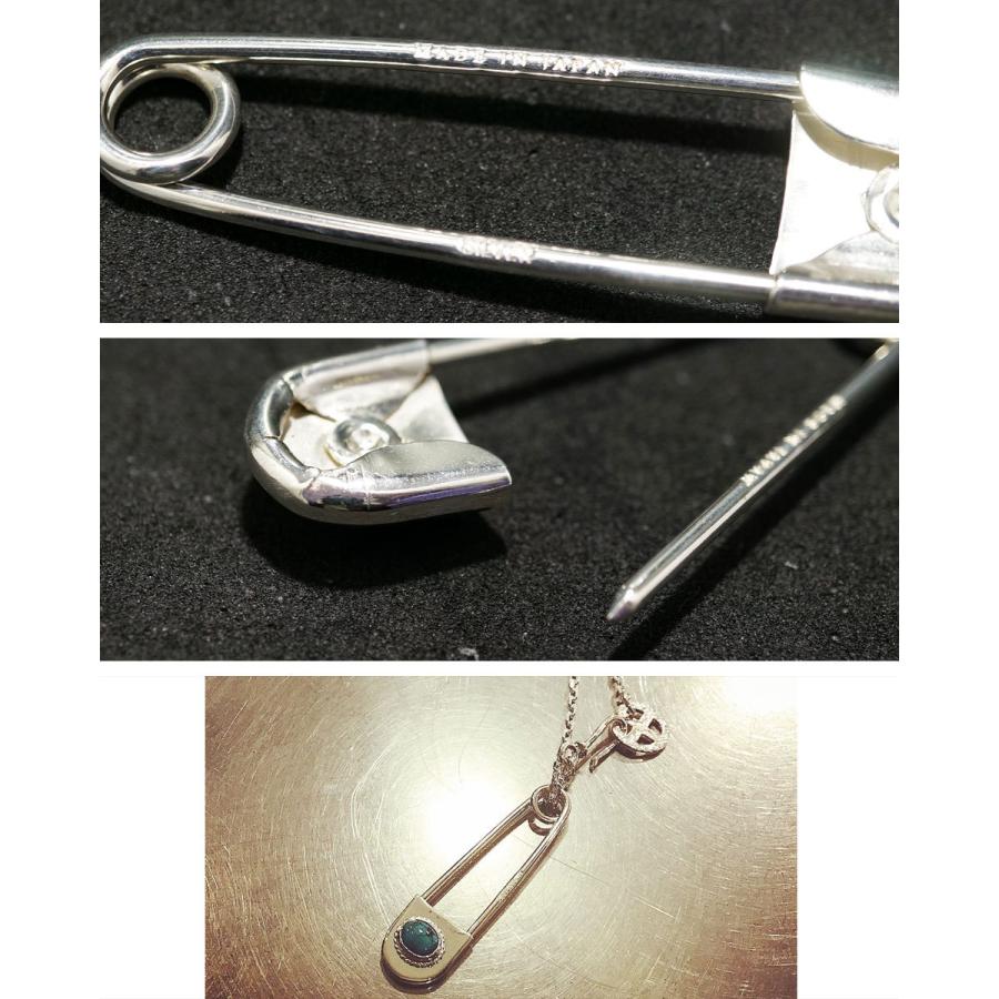 ポイント2倍!!ファーストアローズ ターコイズ付 Safty Pin Sサイズ ペンダントトップ FIRST ARROWS o-244_3