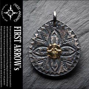 ポイント2倍!! ファーストアローズ　K18付ＶＦＳＷメタル 35φ ペンダントヘッド　p-439