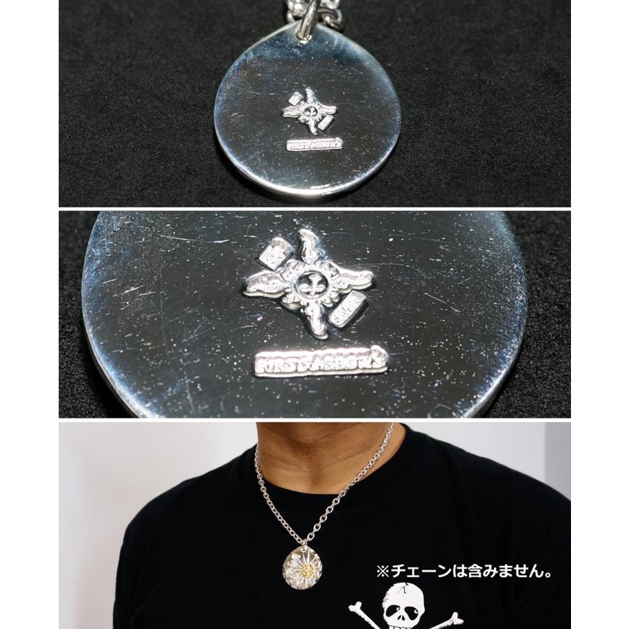 ポイント2倍!!ファーストアローズ K18 MedicineMark付サン＆アラベスク彫りメタル 35φ ペンダントトップ FIRST ARROWS p-772_3