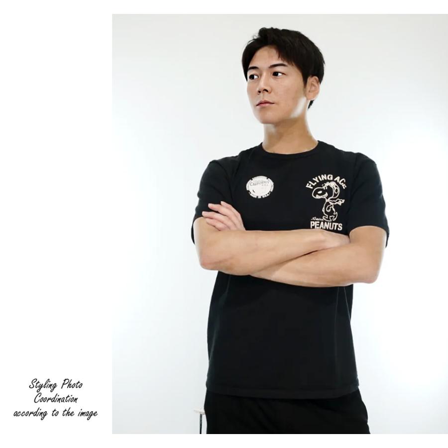 SNOOPY（スヌーピー） フライングエース プリント ヘビーオンス 半袖T