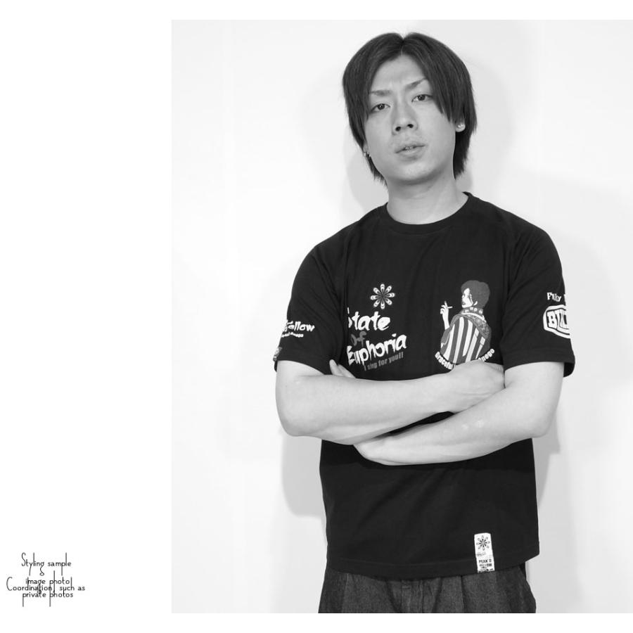 PEAK'D YELLOW ピークドイエロー Z2バイク 姉御 和柄 半袖T PEAK'D YELLOW ピークドイエロー Z2バイク 姉御 和柄 半袖T