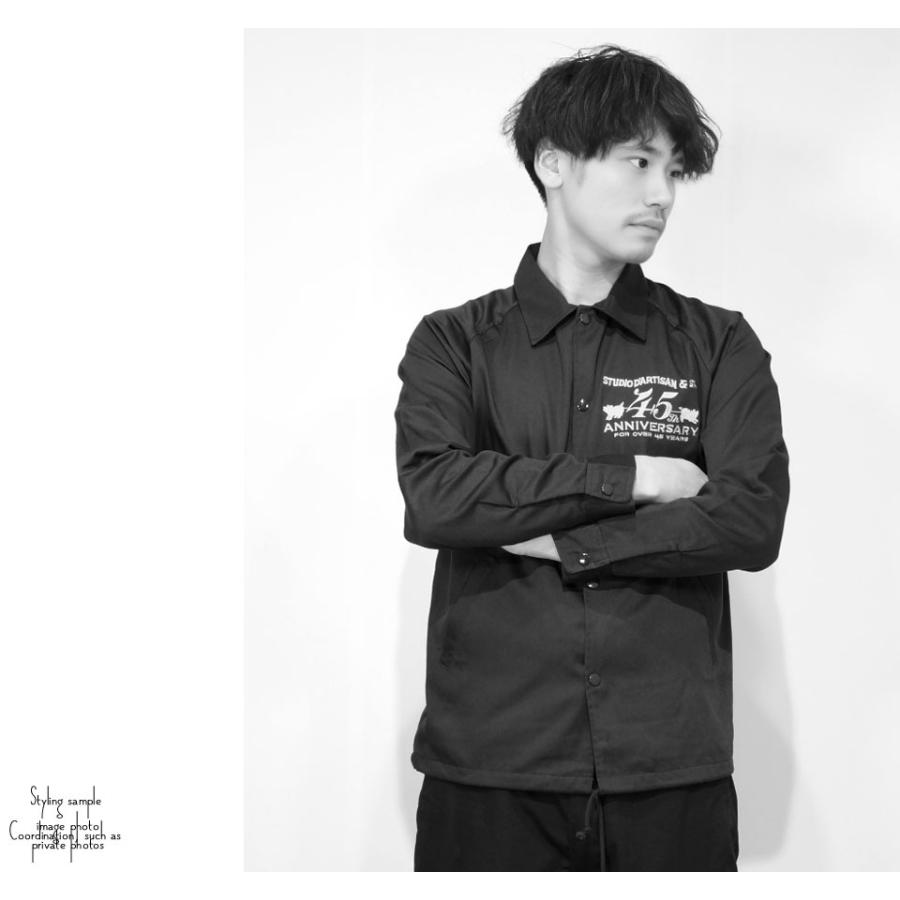 値下げ中8-28【美品】STUDIO D’ARTISAN コーチジャケット 黒 STUDIO D'ARTISAN（ステュディオ・ダ・ルチザン） アウトレットセール
