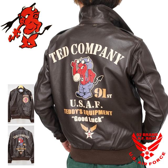 TEDMAN テッドマン U.S.A.F ラムレザー A-2 フライトジャケット TEDMAN テッドマン U.S.A.F ラムレザー A-2 フライトジャケット