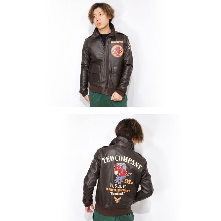 TEDMAN テッドマン U.S.A.F ラムレザー A-2 フライトジャケット TEDMAN テッドマン U.S.A.F ラムレザー A-2 フライトジャケット
