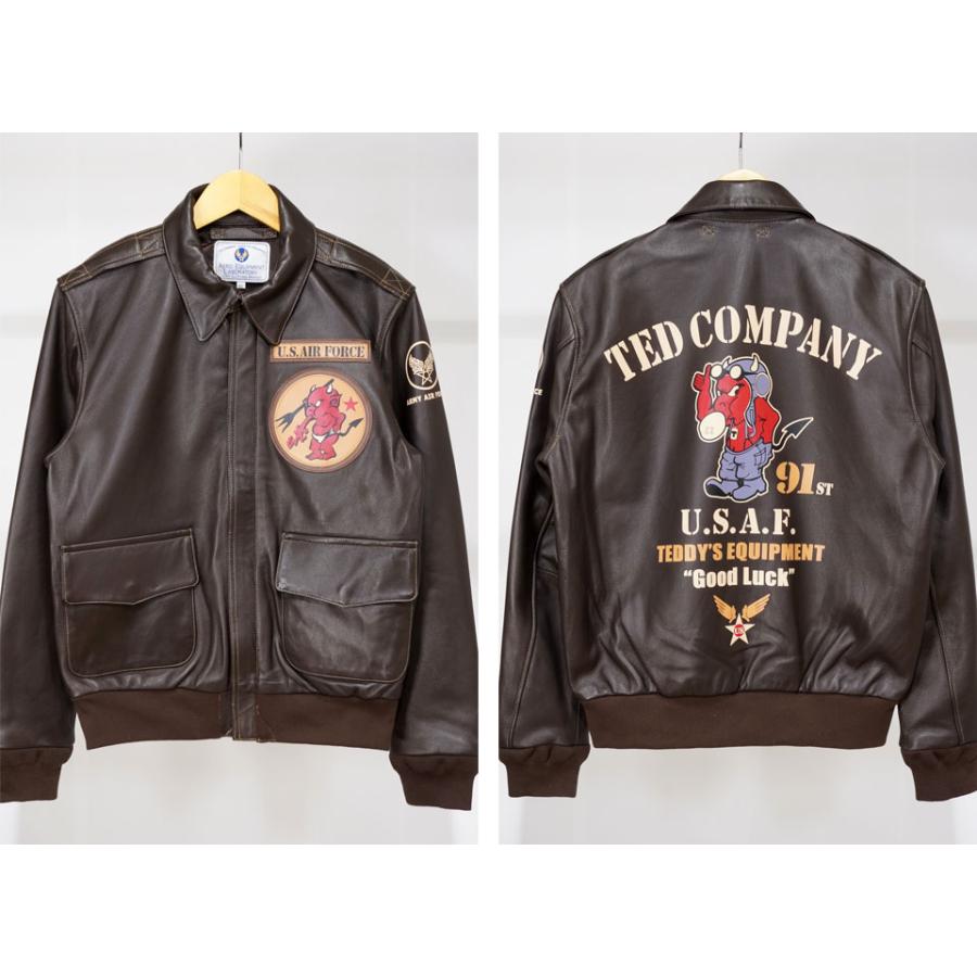 TEDMAN テッドマン U.S.A.F ラムレザー A-2 フライトジャケット TEDMAN テッドマン U.S.A.F ラムレザー A-2 フライトジャケット