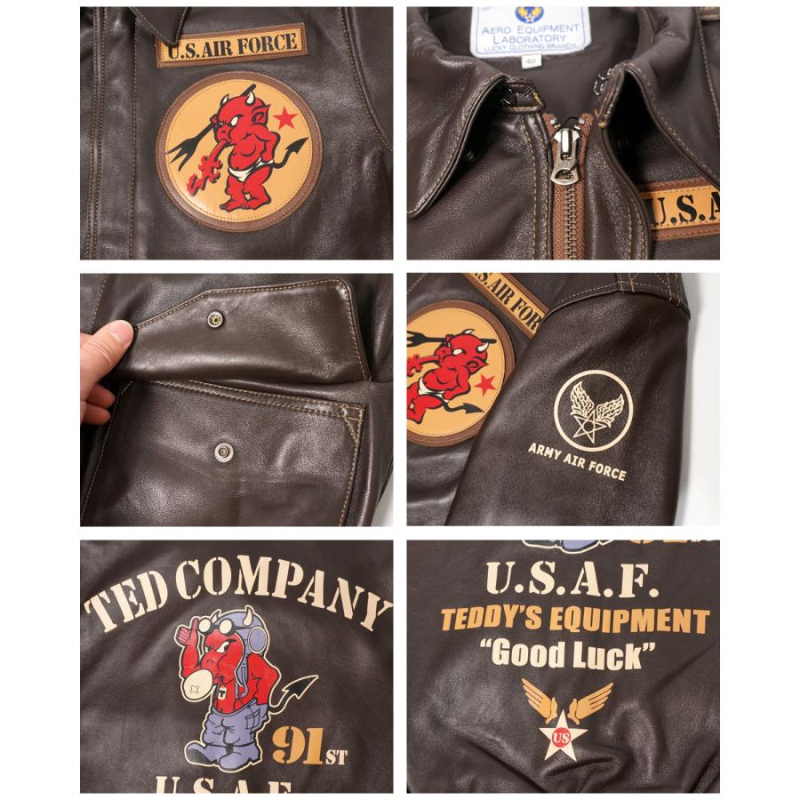 TEDMAN テッドマン U.S.A.F ラムレザー A-2 フライトジャケット TEDMAN テッドマン U.S.A.F ラムレザー A-2 フライトジャケット