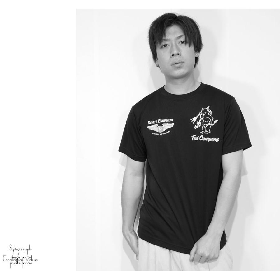 テッドマン U.S.A.F 空軍ミリタリー プリント ドライ半袖Tシャツ メンズ ユニセックス 新作2024年モデル TEDMANS tdryt-1600a｜02brand｜16