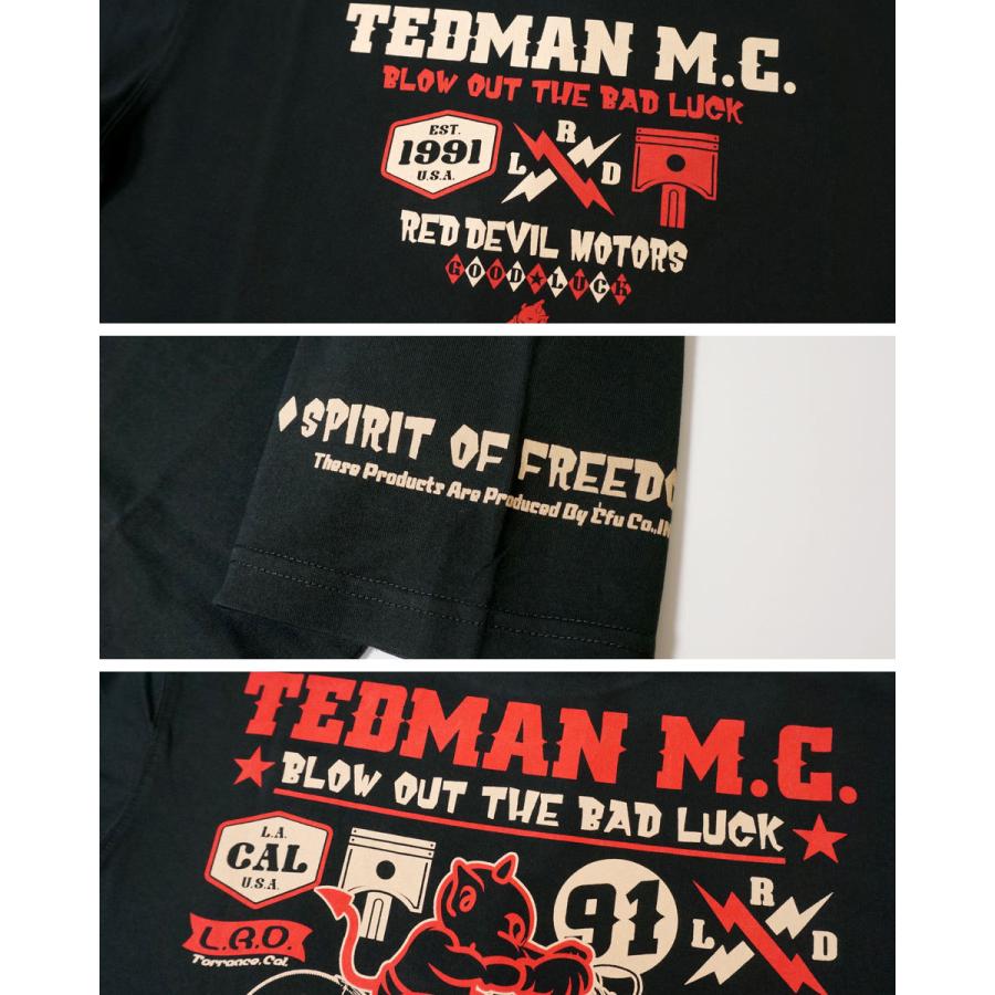 アウトレットセール!!テッドマン テッドモーターサイクル 半袖Tシャツ メンズ 新作2022年モデル TEDMANS tdss-550｜02brand｜14