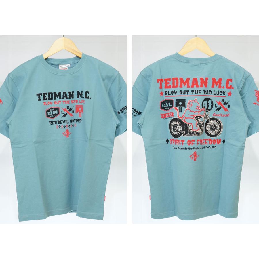 アウトレットセール!!テッドマン テッドモーターサイクル 半袖Tシャツ メンズ 新作2022年モデル TEDMANS tdss-550｜02brand｜18