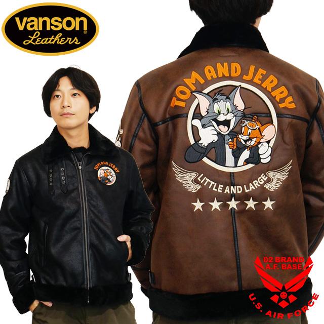 VANSON 予約商品!! トムとジェリー ロゴ刺繍 裏ファー