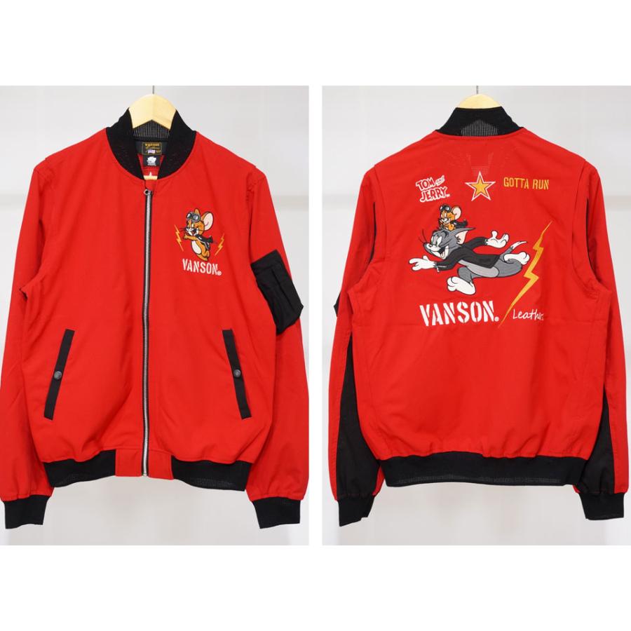 vanson トム＆ジェリー ジャケット L 楽天市場】VANSON × TOM＆JERRY トムとジェリー 刺繍 リバ