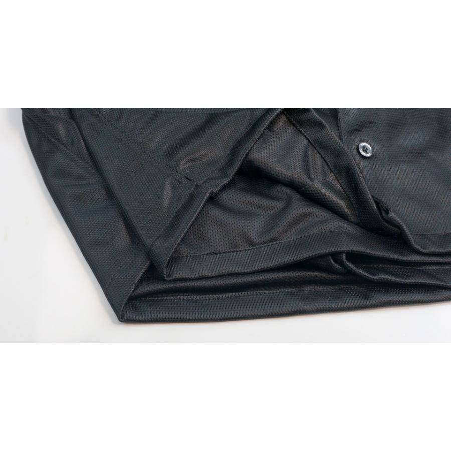 ★楽々ストレッチ素材 VANSON メッシュワークシャツ TVS2505S 半袖 VANSON（バンソン） フライングホイール刺繍 ストレッチ メッシュ半袖