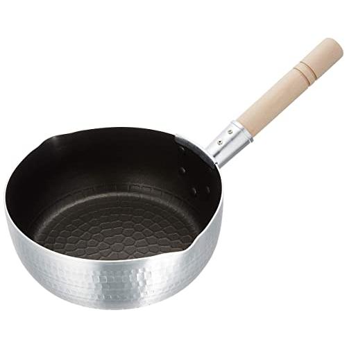 遠藤商事 業務用 雪平鍋 21cm 内面フッ素樹脂加工 本体アルミニウム 取っ手天然木 AYK8003