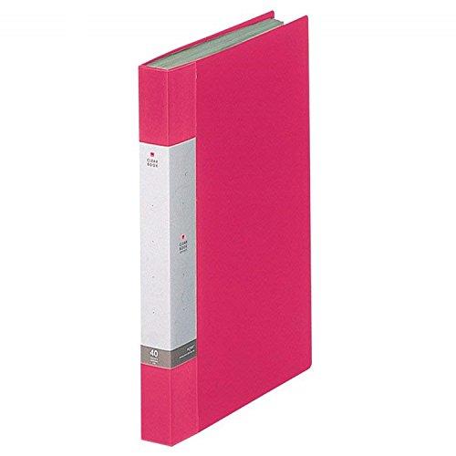 リヒトラブ クリヤーブック A4 40ポケット 赤 G32023