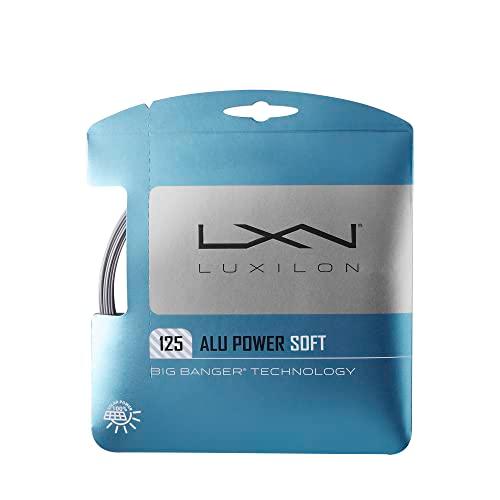 LUXILON (ルキシロン) テニス ストリング ガット ALU POWER 125 (アルパワーソフト 125) 単張り シルバー WRZ990