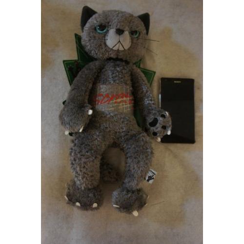 スクラッチ ぬいぐるみ (L) 猫 高さ38cm グレイ