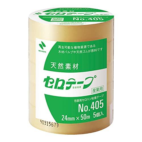 ニチバン セロテープ 大巻 植物系 No.405 24mm×50m 40524×50 5巻パック