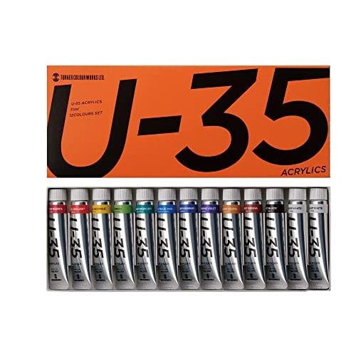 ターナー色彩 アクリル絵具 U35 ヘビーボディータイプ 13色セット UA13C 11ml