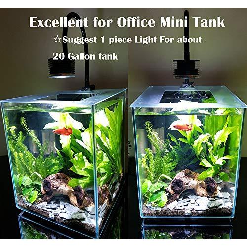 1535円 21年春の Lominie 調光可能植えられたタンクライトをつけるledのアクアリウムは植物のために6500kグースネックをつけます淡水アクアリウムの魚飼育用の水