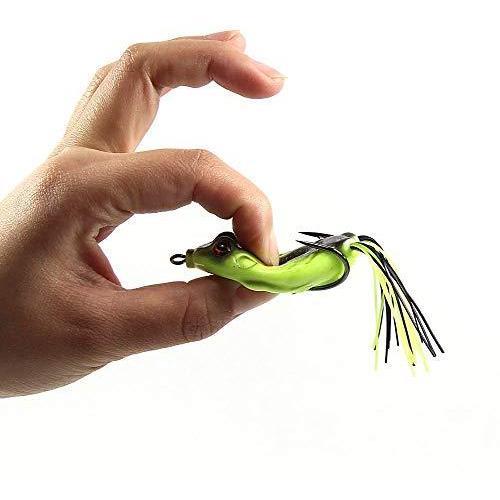 フロッグルアーカエルップウォーターバス釣り黒魚 5個 マルチカラー 雷魚バス釣りの必需品 ブルー 5個 使い勝手の良い