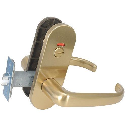 美和ロック ZLT980-8 室内用レバーハンドル トイレ錠 ゴールド 0150-579