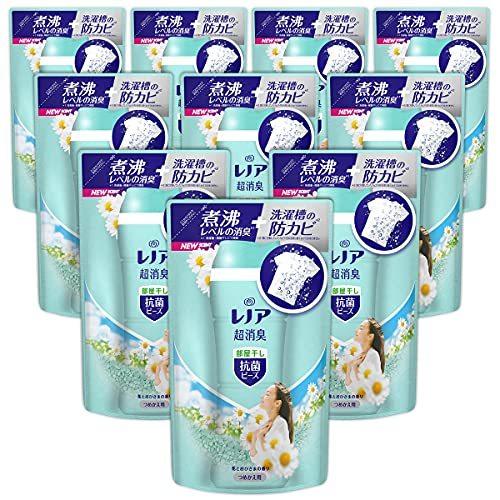 レノア 超消臭 抗菌ビーズ 部屋干しDX 花とおひさまの香り 詰め替え 430mL×10袋