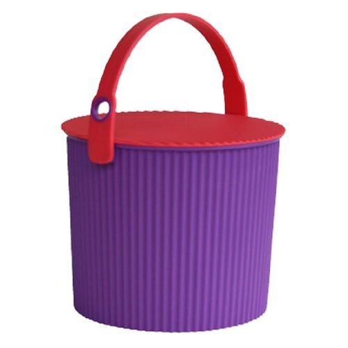 八幡化成 フタ付きバケツ オムニウッティ パープル S 8L sceltevie omnioutil ヴィヴィッド 223757