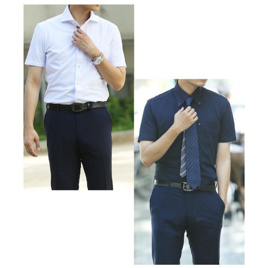 メンズウーノストレッチ半袖ワイシャツ 福袋 紺系白系から選べる ワイシャツ 選べる8サイズ 半袖 形態安定 スリム 標準体 メンズ 大きいサイズ｜0306｜16