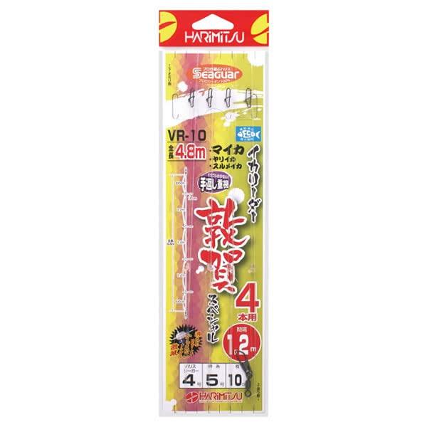 HARIMITSU (ハリミツ) リーダー イカリーダー 敦賀スペシャル 4本用 フロロカーボン 4.8m 4号 VR-10