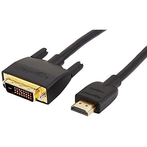 Amazonベーシック HDMI-DVI 変換ケーブル ハイスピード 0.9m （タイプAオス - DVI24pinオス） ブラック