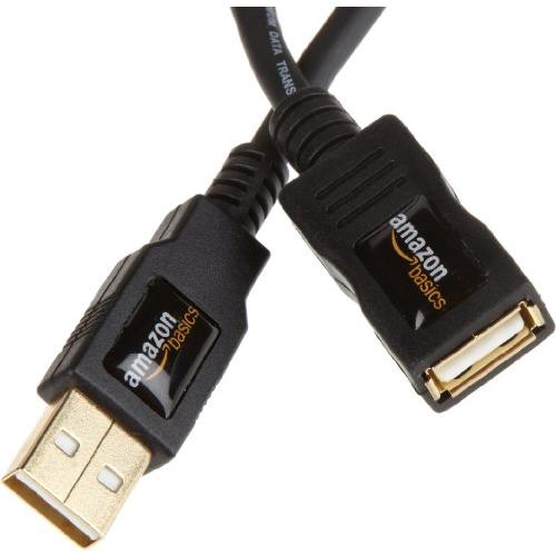 Amazonベーシック USB2.0延長ケーブル 2.0m (タイプAオス - タイプAメス) 10点セット