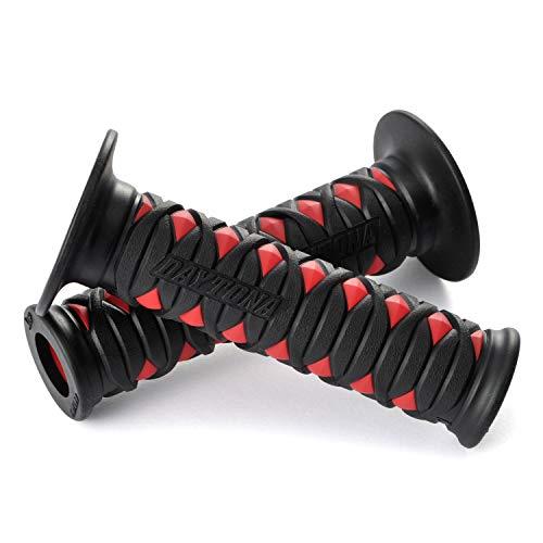 デイトナ (Daytona) グリッピーグリップ バイク用 グリップ ハンドル径Φ22.2用 125mm 2層構造 エンド貫通 GG-D-KATANA