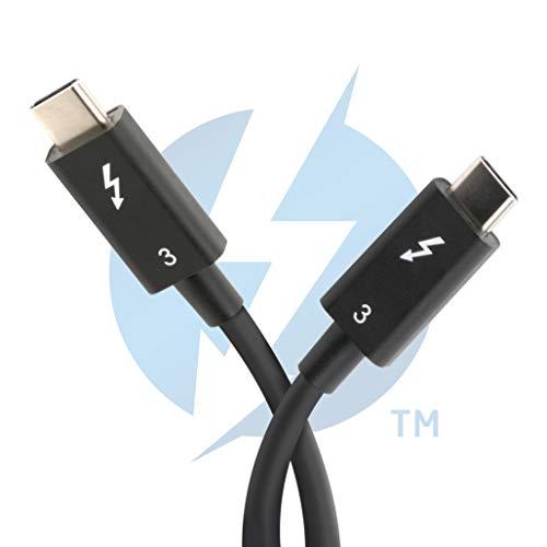 Plugable Thunderbolt 3 ケーブル 40Gpbs 100W 充電対応（80cm、5A、USB C 互換）[Thunderbolt｜0312｜02