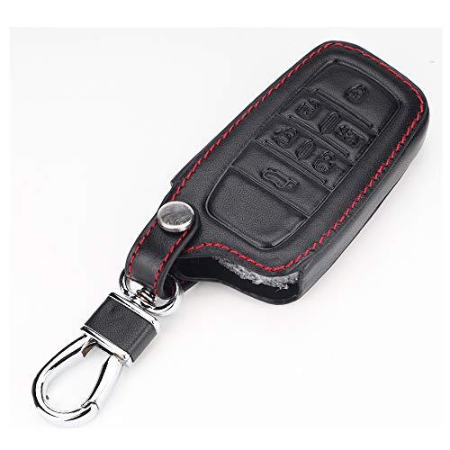 BKY トヨタ専用 スマートキーケース 革製 アルファード30系 ヴェルファイア30系 ハイラックス ランドクルーザー ミライ適用キーカバー (ブラッ