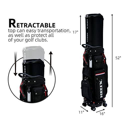 【希少品】 HELIX ホイール付きゴルフバッグ ゴルフバッグキャリー 電車移動も楽々 【EIM8172695763】(28480円)