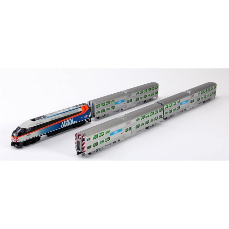 KATOの106-8702、シカゴMETRAギャラリーの3両セット、Nゲージ KATOの
