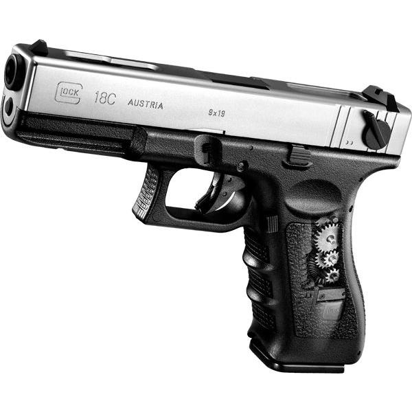 TOKYO MARUI - マルイ グロック18Cしろがね色横すべり 本体仕掛ける【電動鵝鳥】※18才以上 ミリタリー模型-模型、プラモデル-ゲーム、おもちゃ