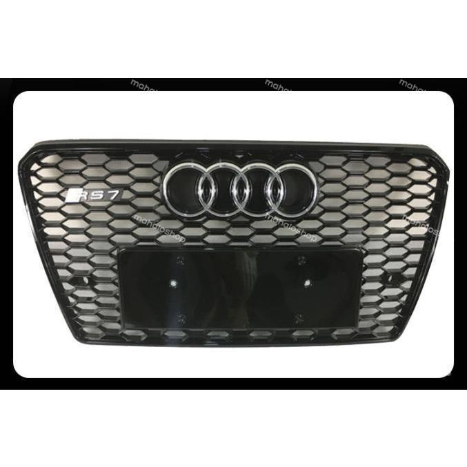 Audi フロントグリル アウディA7 RS7 後期 RS グリル メッキエンブレム 