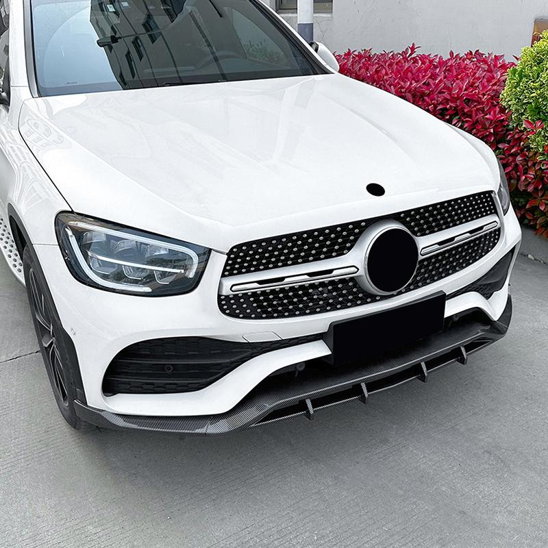 ベンツ GLCクラス X253 GLC200 260 300 AMG スポイラー リップスポイラー バンパー ガリ傷防止 バンパーガード フロントスポイラー リップ 分割式 ABS | Mercedes-Benz | 07
