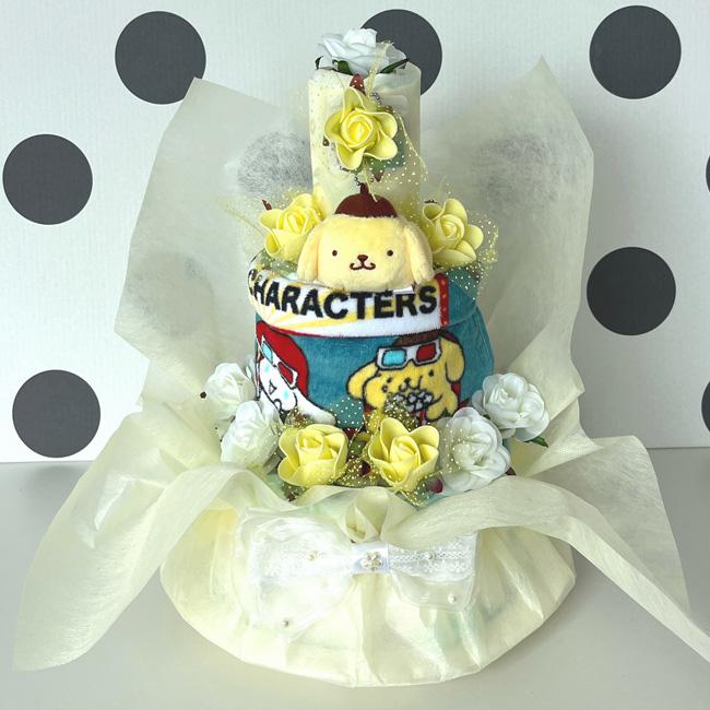 ポムポムプリン ポムポムプリン おむつケーキ 出産祝い オムツケーキ
