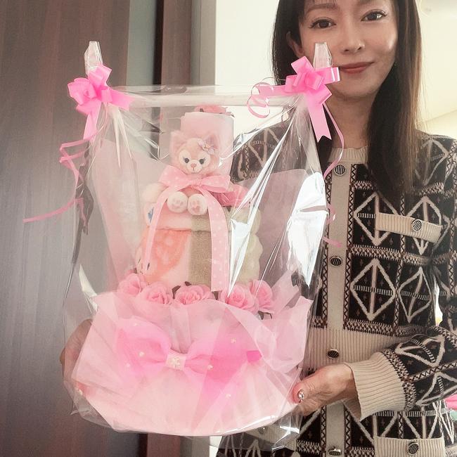 おむつケーキ リーナベル ディズニー リーナ・ベル オムツケーキ ピンク人気 女の子 パンパース かわいい 花 誕生日 クリスマス ひなまつり | Disney | 09