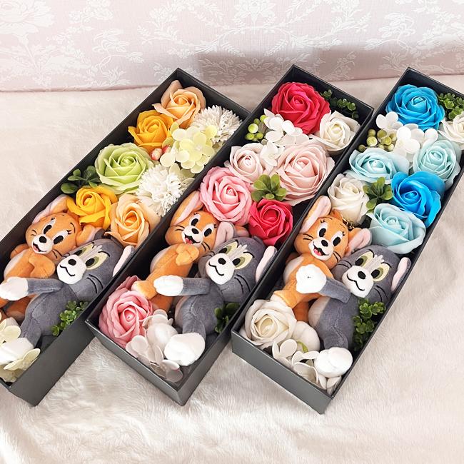 トムとジェリー 誕生日 結婚式 電報 大人 結婚祝い 花 フラワーギフト プレゼント ギフト 枯れないお花 フラワーアレンジメント ソープフラワー トムとジェリー |  | 13