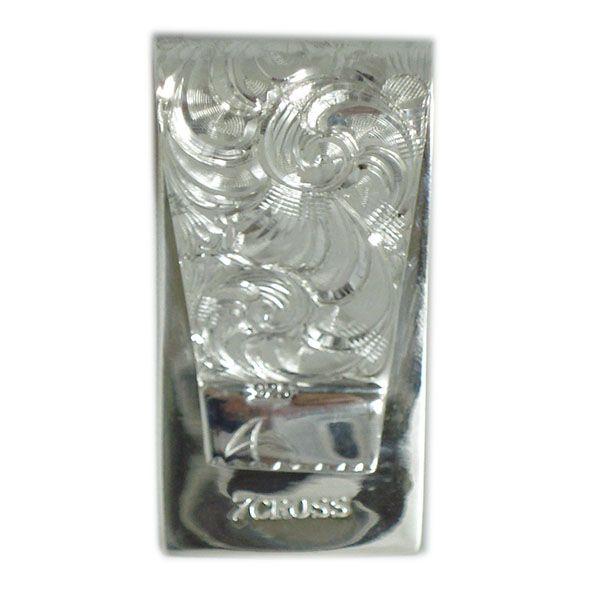 マネークリップ 7CROSS セブン クロス 両面彫り 1点限定生産 : 06XY