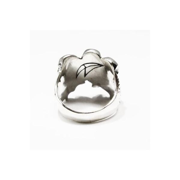 クレイジーピッグ Crazy Pig Designs リング カタコンベ スカル cpd1044 17号 シルバーアクセサリー メンズの画像